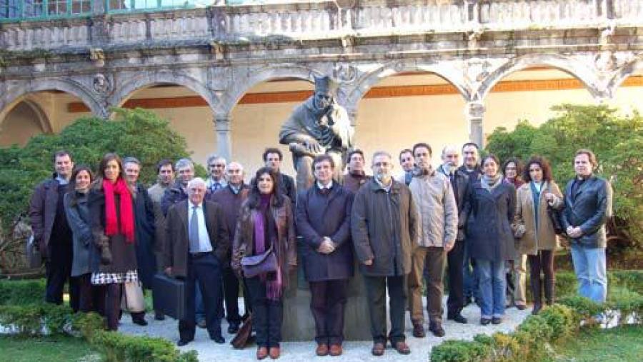Foto de grupo dos participantes no Colexio de Fonseca Foto de grupo dos participantes no Colexio de Fonseca