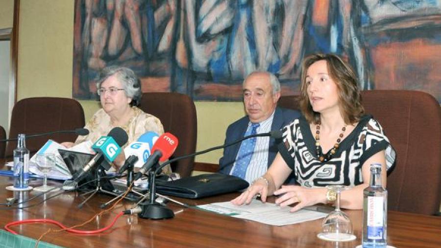 De esquerda a dereita, Carmen Guisán, Antonio Pulido e Ana López De esquerda a dereita, Carmen Guisán, Antonio Pulido e Ana López