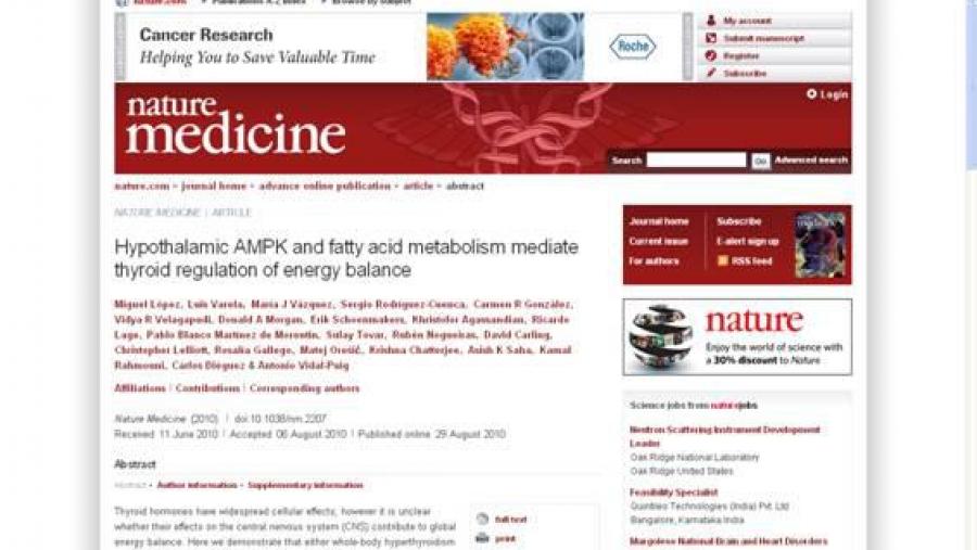 Imaxe do traballo publicado en Nature Medicine Imaxe do traballo publicado en Nature Medicine