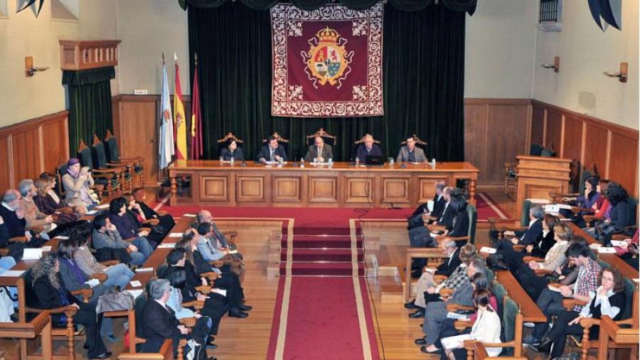 O acto celebrouse no Salón de Graos do Colexio de Fonseca O acto celebrouse no Salón de Graos do Colexio de Fonseca