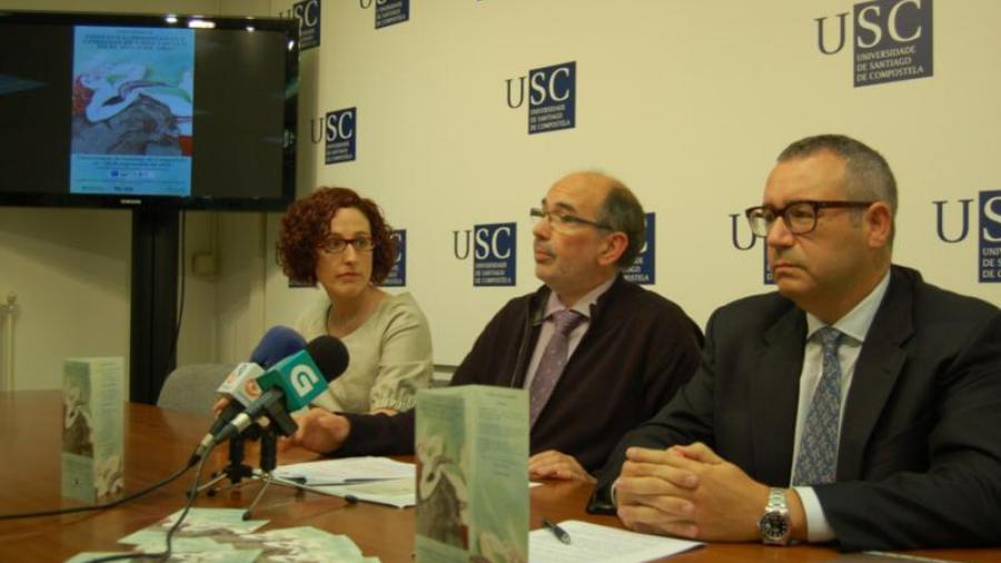 De esquerda a dereita, Alejandra Ulla, Francisco Durán e Santiago Fernández De esquerda a dereita, Alejandra Ulla, Francisco Durán e Santiago Fernández
