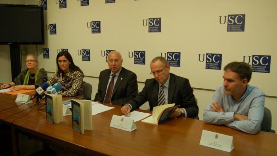 De esquerda a dereita, Rita Radl, Paula Prado, Juan Casares, Juan Blanco e Jorge García Marín De esquerda a dereita, Rita Radl, Paula Prado, Juan Casares, Juan Blanco e Jorge García Marín