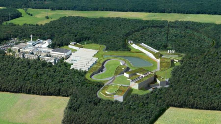Vista aérea da instalación FAIR na que se construirá o experimento R3B que albergará o calorímetro CALIFA Vista aérea da instalación FAIR na que se construirá o experimento R3B que albergará o calorímetro CALIFA