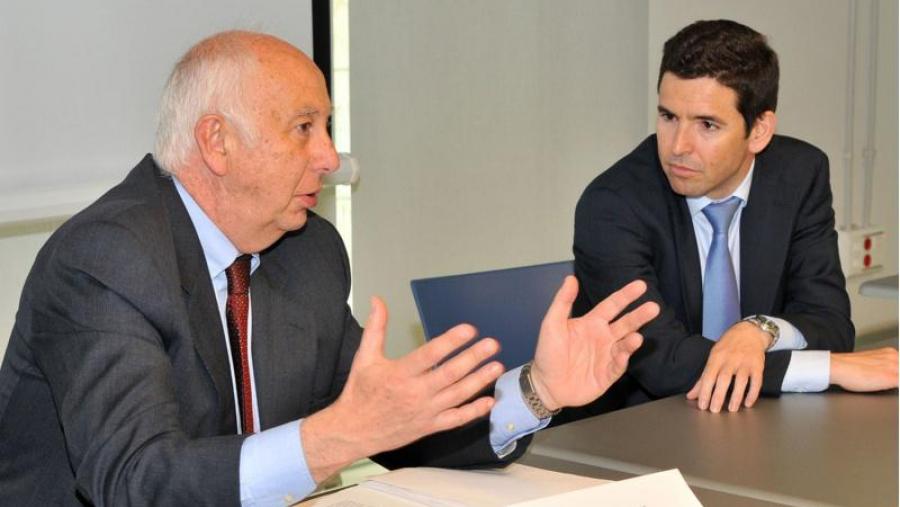 Juan Casares e Sergío Martínez-Cava na clausura celebrada en Emprendia. Foto: Santi Alvite Juan Casares e Sergío Martínez-Cava na clausura celebrada en Emprendia. Foto: Santi Alvite