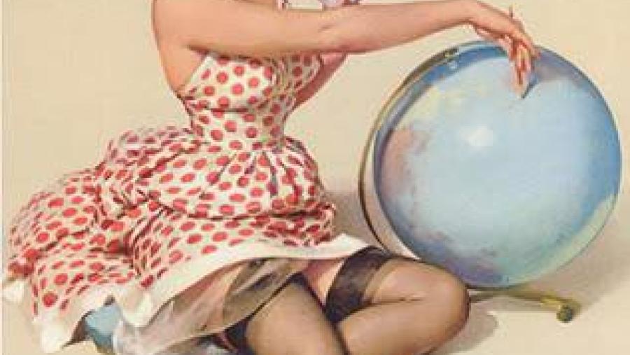 Imaxe dunha clásica pin-up Imaxe dunha clásica pin-up