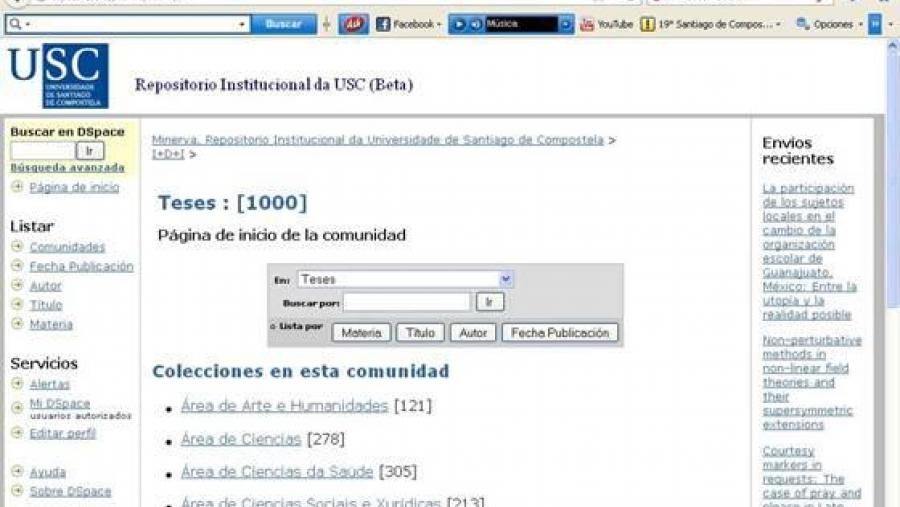 O Servizo de Publicacións da USC publica en acceso aberto a tese de doutoramento número 1000 O Servizo de Publicacións da USC publica en acceso aberto a tese de doutoramento número 1000