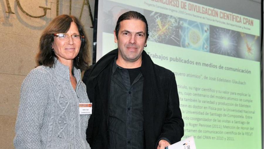 José Edelstein recibiu o seu premio este mércores no transcurso das IV Xornadas CPAN. Foto: Santi Alvite José Edelstein recibiu o seu premio este mércores no transcurso das IV Xornadas CPAN. Foto: Santi Alvite
