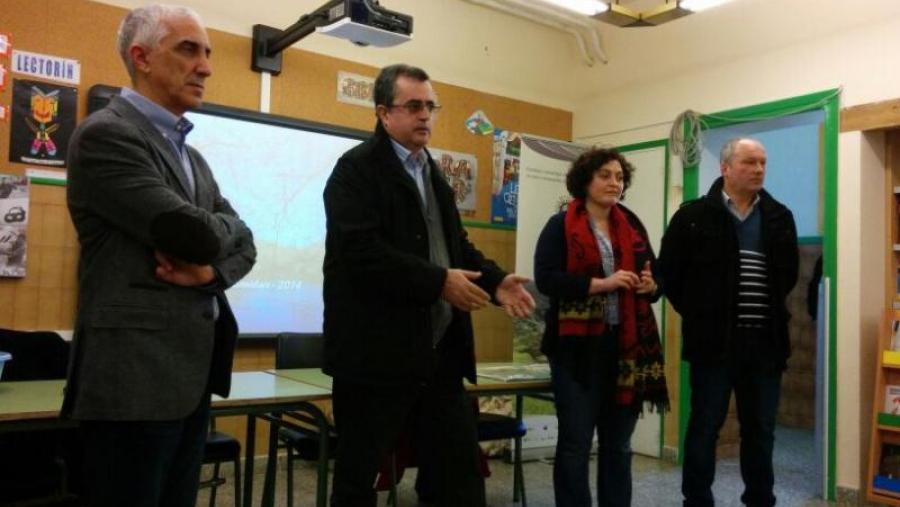 Pablo Ramil, Sonsoles López Izquierdo y Edmundo Maseda, no Ceip do Valadouro Pablo Ramil, Sonsoles López Izquierdo y Edmundo Maseda, no Ceip do Valadouro