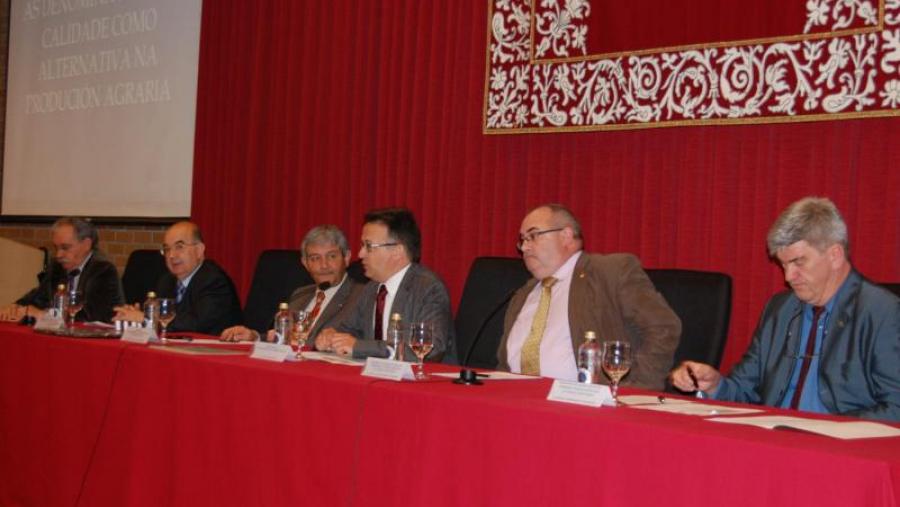 Mouriño, Rey, García Herradón, Bueno, Muíños e Fernández, no salón de actos da EPS Mouriño, Rey, García Herradón, Bueno, Muíños e Fernández, no salón de actos da EPS