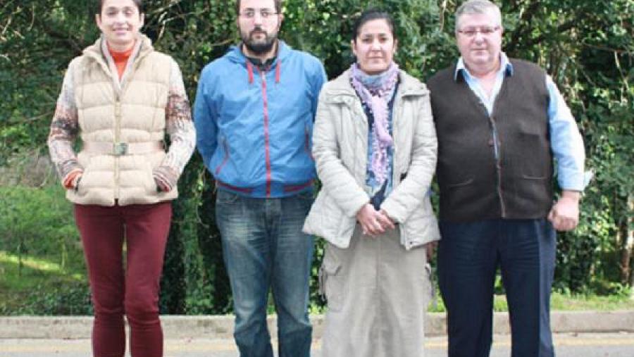 Enma Martínez, Javier Cancela, María Fandiño e Benjamín Rei Enma Martínez, Javier Cancela, María Fandiño e Benjamín Rei