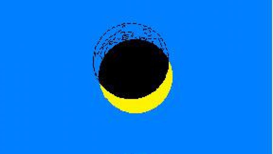 Imaxe correspondente ao máximo da eclipse en Galicia Imaxe correspondente ao máximo da eclipse en Galicia