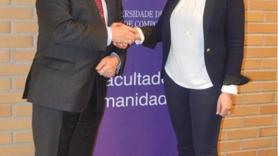 Viaño e Candia, trala sinatura do convenio na Facultade de Humanidades Viaño e Candia, trala sinatura do convenio na Facultade de Humanidades