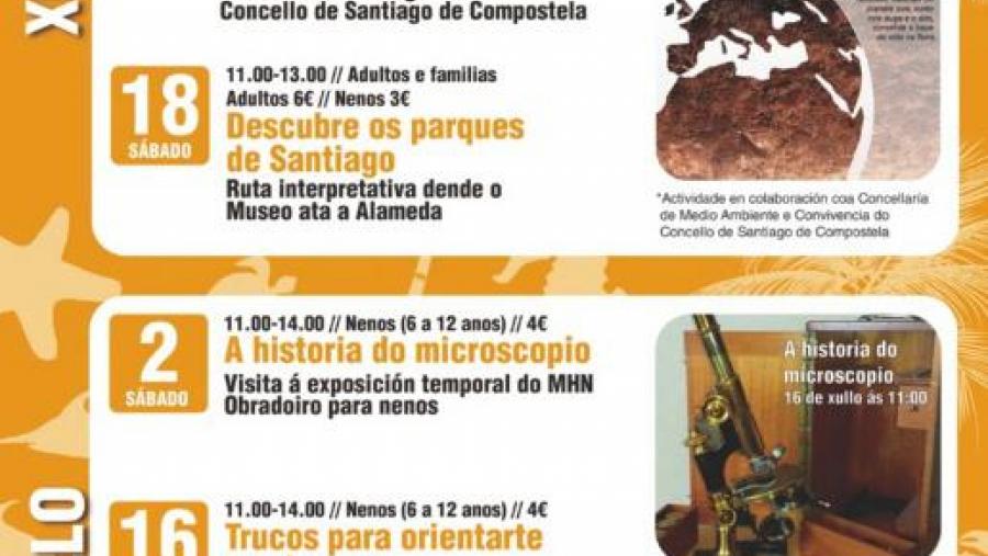 Novos obradoiros do Museo de Historia Natural para familias e nenos e nenas Novos obradoiros do Museo de Historia Natural para familias e nenos e nenas