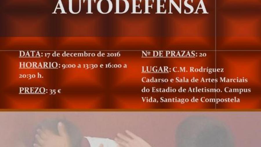 Cartel do curso que se celebrará no Colexio Maior Rodríguez Cadarso e na Sala de Artes Marciais do Estadio de Atletismo Cartel do curso que se celebrará no Colexio Maior Rodríguez Cadarso e na Sala de Artes Marciais do Estadio de Atletismo