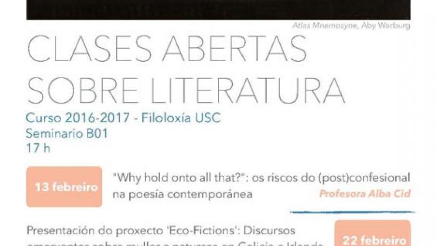 Filoloxía organizará clases sobre literatura abertas a todo o alumnado da USC Filoloxía organizará clases sobre literatura abertas a todo o alumnado da USC