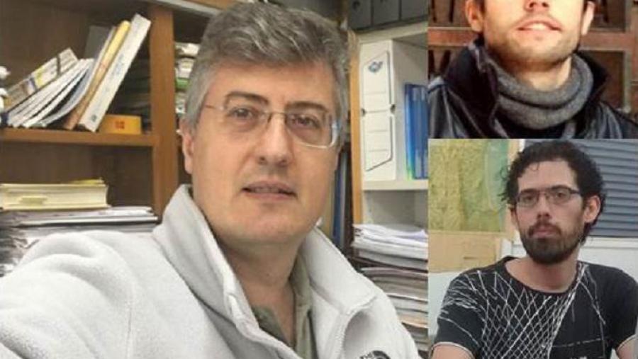 Á esquerda Alberto Pérez, xunto a Jacobo Guiu-Souto e Ignacio Vidal-Franco, á dereita de arriba abaixo Á esquerda Alberto Pérez, xunto a Jacobo Guiu-Souto e Ignacio Vidal-Franco, á dereita de arriba abaixo