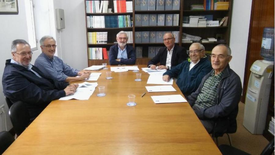 De esquerda a dereita, José Castillo, José Sordo, Darío Villanueva, Juan Blanco, Carlos Baliñas e Antón Santamarina De esquerda a dereita, José Castillo, José Sordo, Darío Villanueva, Juan Blanco, Carlos Baliñas e Antón Santamarina