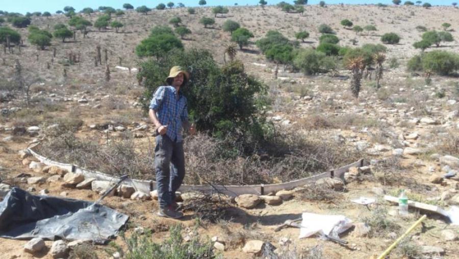Pablo Ríos, durante a súa estadía na rexión sudafricana de Baviaanskloof Pablo Ríos, durante a súa estadía na rexión sudafricana de Baviaanskloof