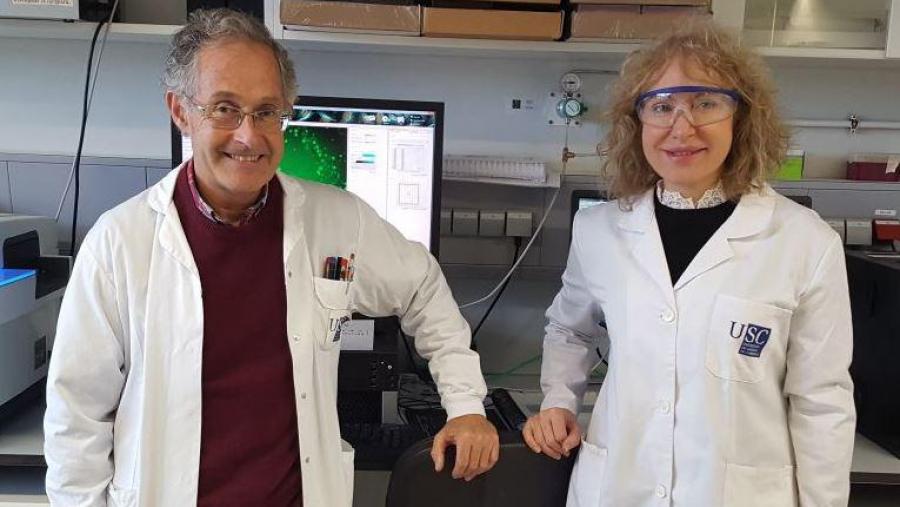 Ángel Carracedo e Mabel Loza, coordinadores dos grupo de medicina xenómica e de Biofarma Ángel Carracedo e Mabel Loza, coordinadores dos grupo de medicina xenómica e de Biofarma