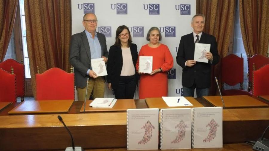 De esquerda a dereita, Juan Blanco, Mar Lorenzo, Celia Besteiro e Miguel Santos. Foto: Servimav De esquerda a dereita, Juan Blanco, Mar Lorenzo, Celia Besteiro e Miguel Santos. Foto: Servimav