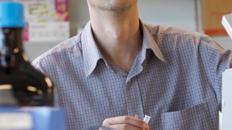 Imaxe de arquivo de Rubén Nogueiras o seu laboratorio da USC Imaxe de arquivo de Rubén Nogueiras o seu laboratorio da USC