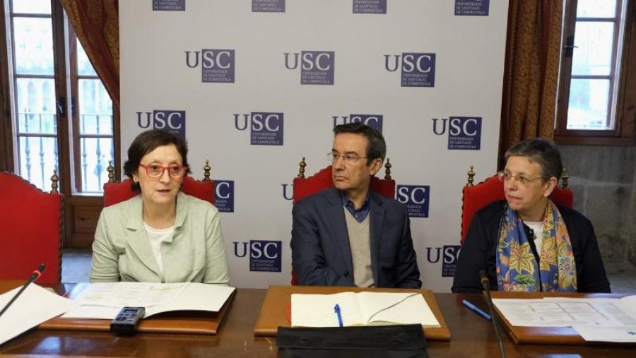 De esquerda a dereita, Margarita Valcarce, António Leite e Elisa Jato. Foto: Servimav-USC De esquerda a dereita, Margarita Valcarce, António Leite e Elisa Jato. Foto: Servimav-USC