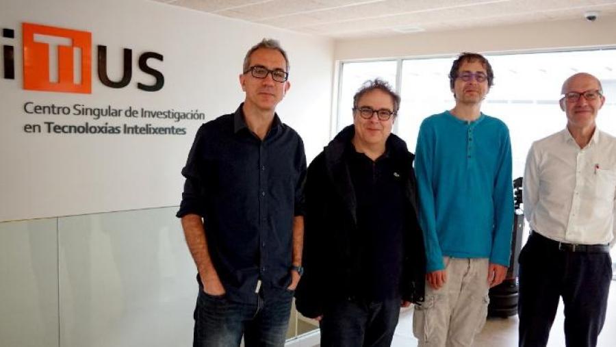 De dereita a esquerda: Senén Barro, director científico do CiTIUS e presidente do Comité Organizador de ECAI2020; Jéròme Lang, presidente da conferencia; Giuseppe De Giacomo, presidente do programa,... De dereita a esquerda: Senén Barro, director científico do CiTIUS e presidente do Comité Organizador de ECAI2020; Jéròme Lang, presidente da conferencia; Giuseppe De Giacomo, presidente do programa,...