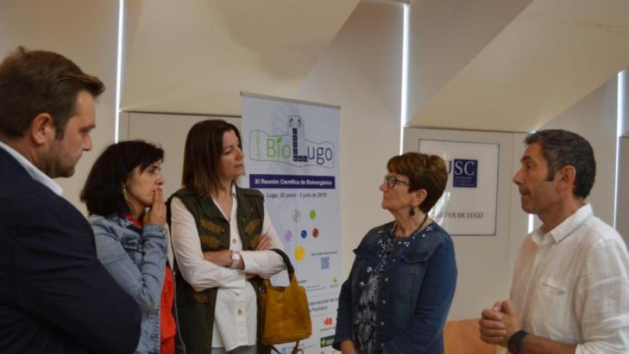 Santos, Valcárcel, Méndez, Fernández e Maneiro, na presentación de 'BioLugo 2019', na Vicerreitoría de Coordinación de Lugo Santos, Valcárcel, Méndez, Fernández e Maneiro, na presentación de 'BioLugo 2019', na Vicerreitoría de Coordinación de Lugo