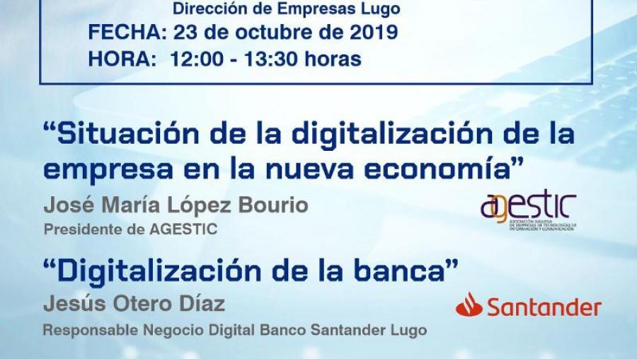 Cartaz da xornada sobre dixitalización da empresa Cartaz da xornada sobre dixitalización da empresa