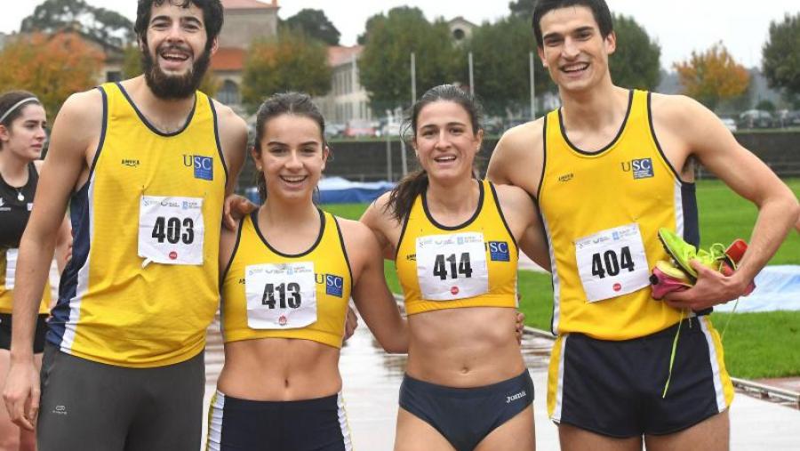 A USC quedou primeira en atletismo. Foto: Santi Alvite A USC quedou primeira en atletismo. Foto: Santi Alvite
