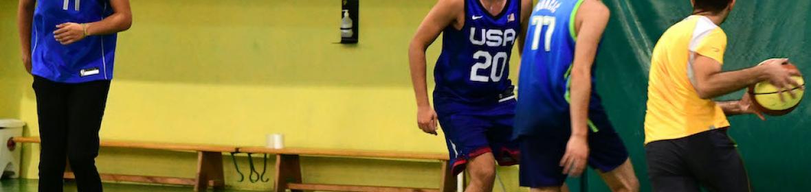Image of a university league game