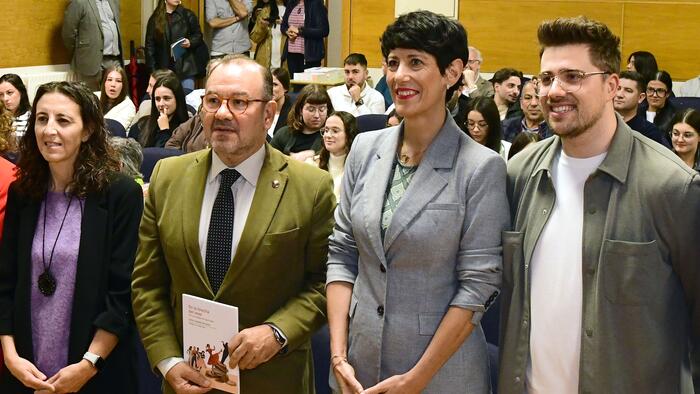 De dereita a esquerda, Javier Carballo, Elma Saiz, Antonio López e Silvia Moscoso. Foto: Santi Alvite