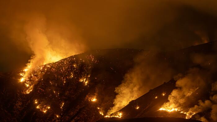 As características sociodemográficas da poboación tamén poderían explicar o comportamento do lume. Imaxe de arquivo dun lume en California. FOTO: Pexels