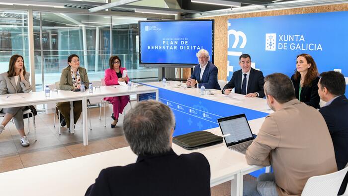 A xuntanza de traballo na que participaron as persoas expertas da USC. Foto: Xunta de Galicia