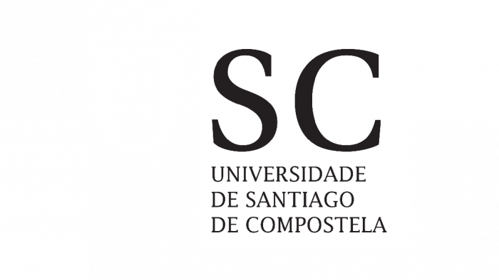 Logotipo da USC na versión en negativo sobre fondo escuro