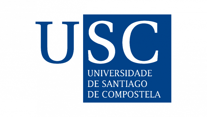 Logotipo da USC na versión de usos xerais en cor