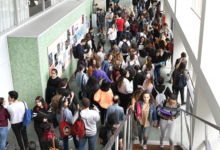 Alumnado de Filoloxía. FOTO: Santi Alvite