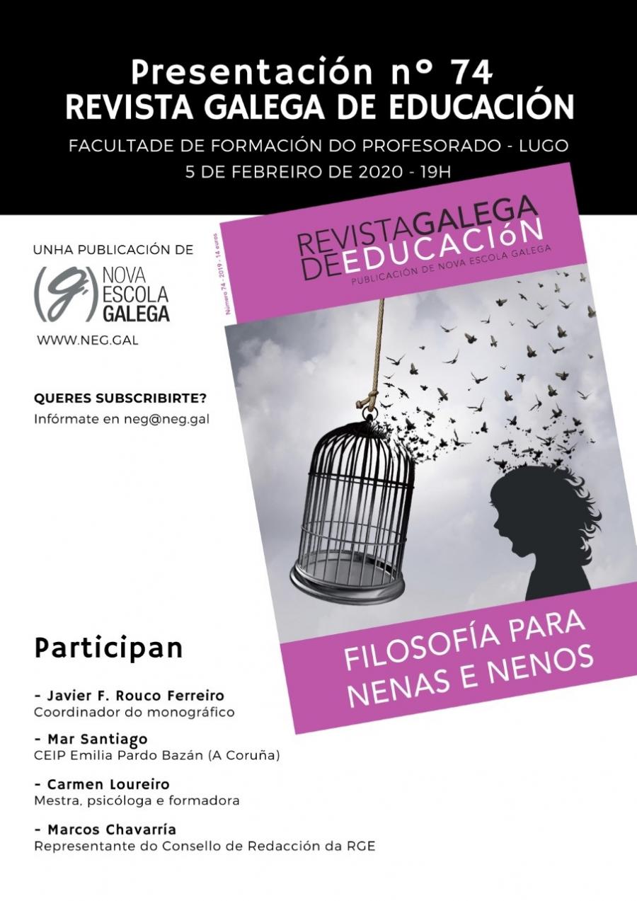 Portada do último número da Revista Galega de Educación