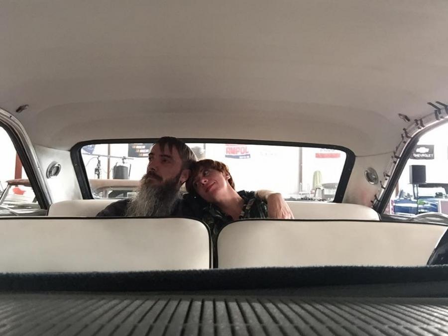 Hugo  Torres e Marta Pazos, da compañía 'Voadora'
