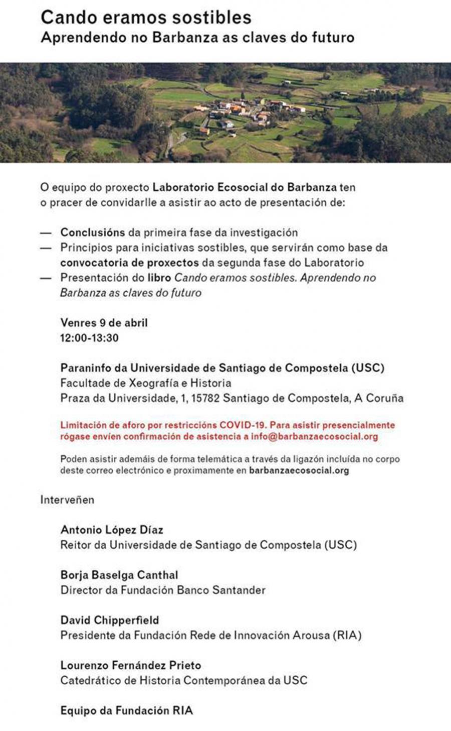 Cartel do evento