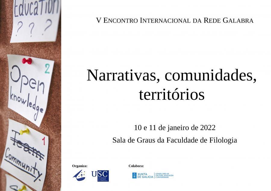 V Encontro Internacional da Rede Galabra “Narrativas, comunidades, territórios"