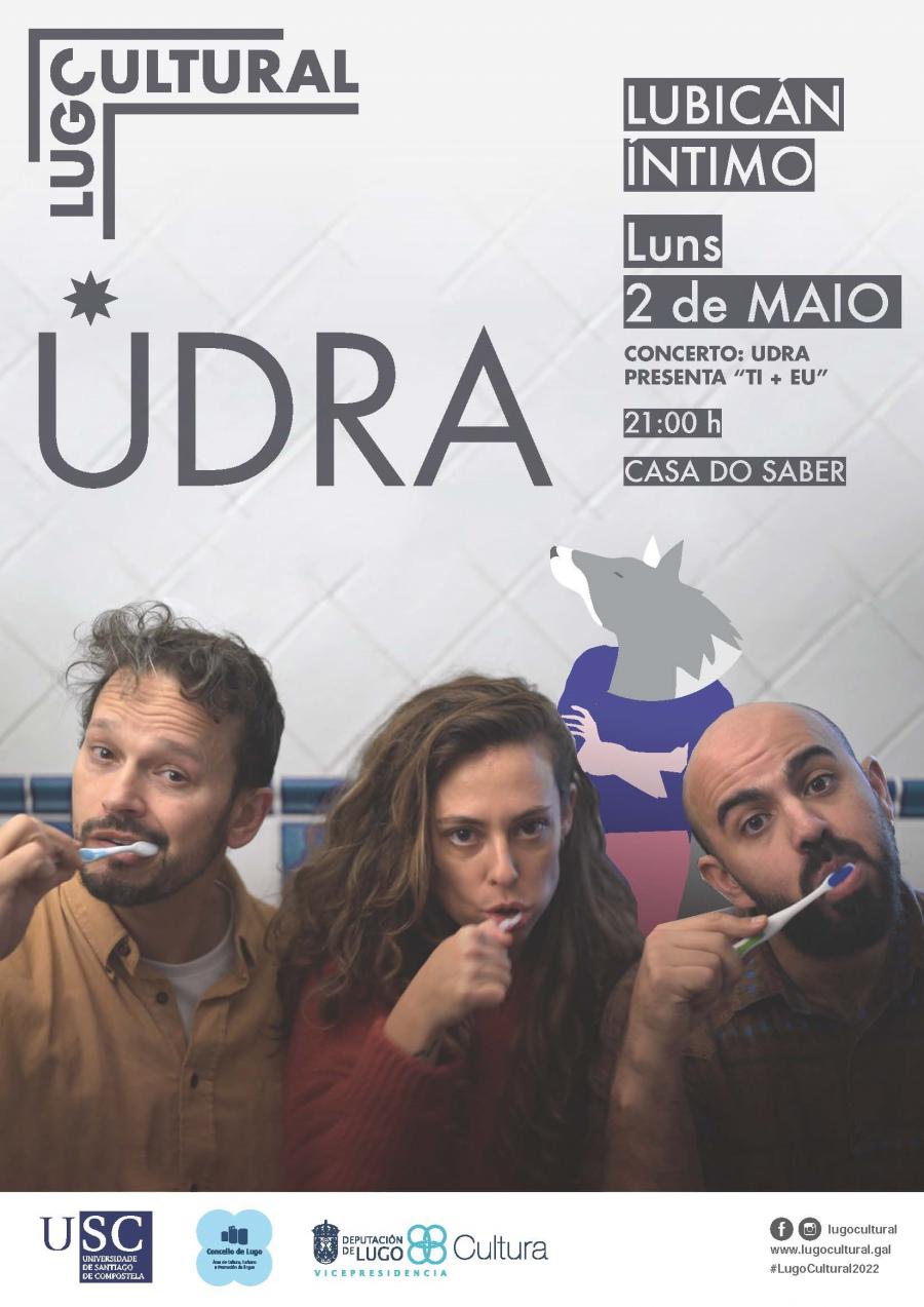 Cartaz do concerto de Udra Trío
