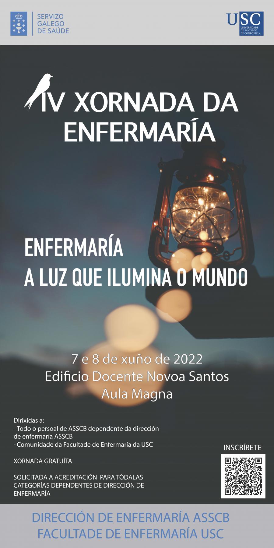 Cartel das IV Xornadas de Enfermaría