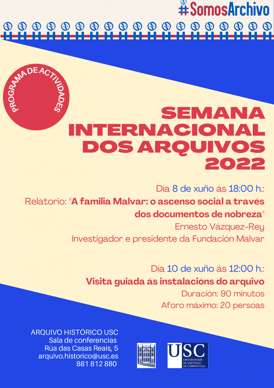 Cartel da Semana Internacional dos Arquivos 2022