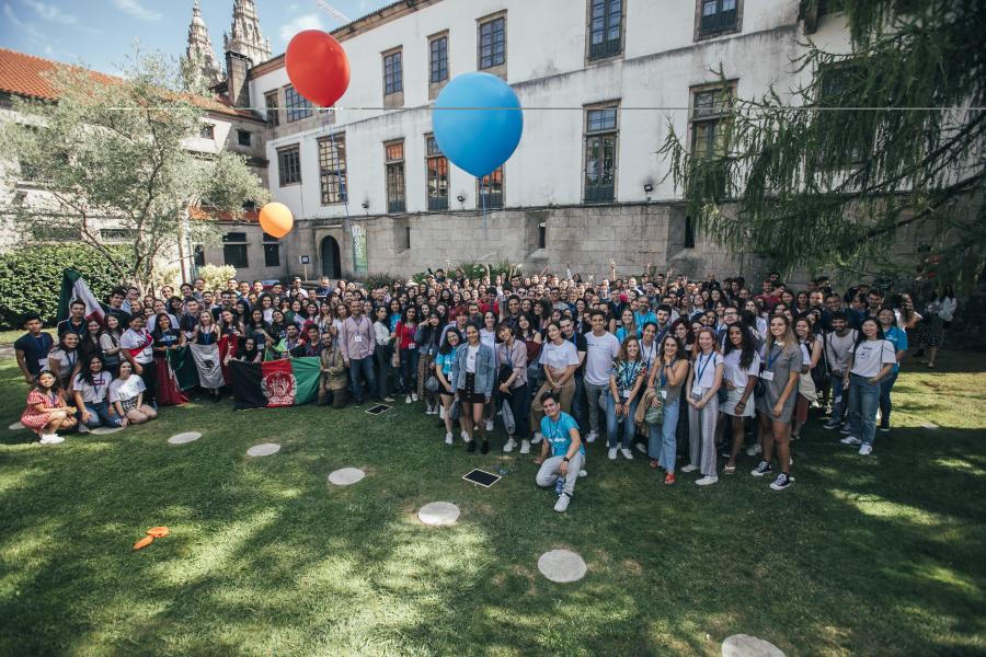 Foto de arquivo do International Students Welcome Day do ano 2019