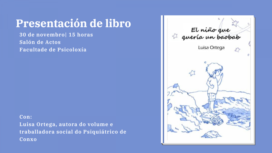 Presentación do libro 'El niño que quería un baobab'