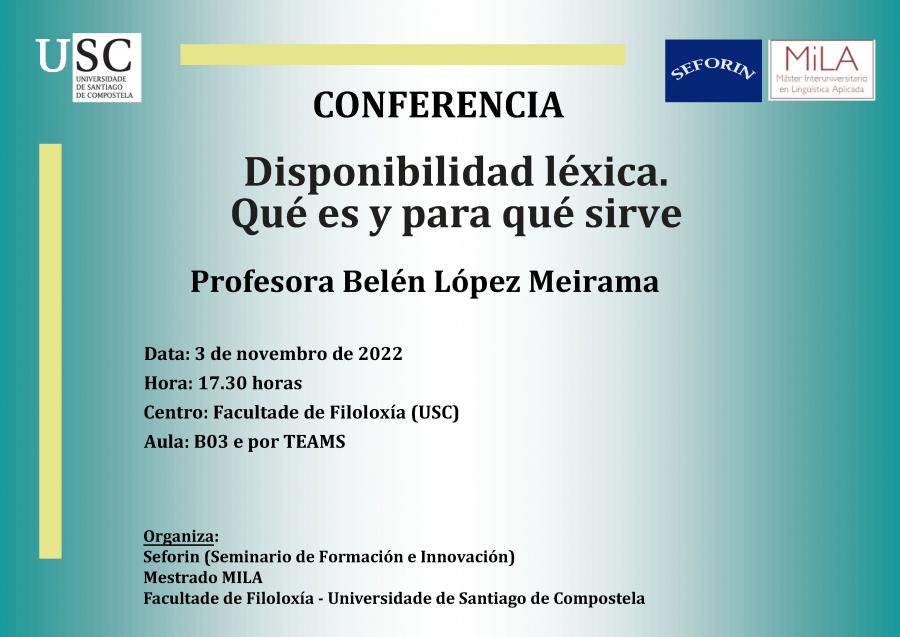 Conferencia de Belén López Meirama