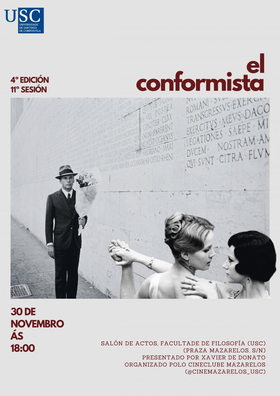 Cartel do filme 'Il conformista', de Bernardo Bertolucci