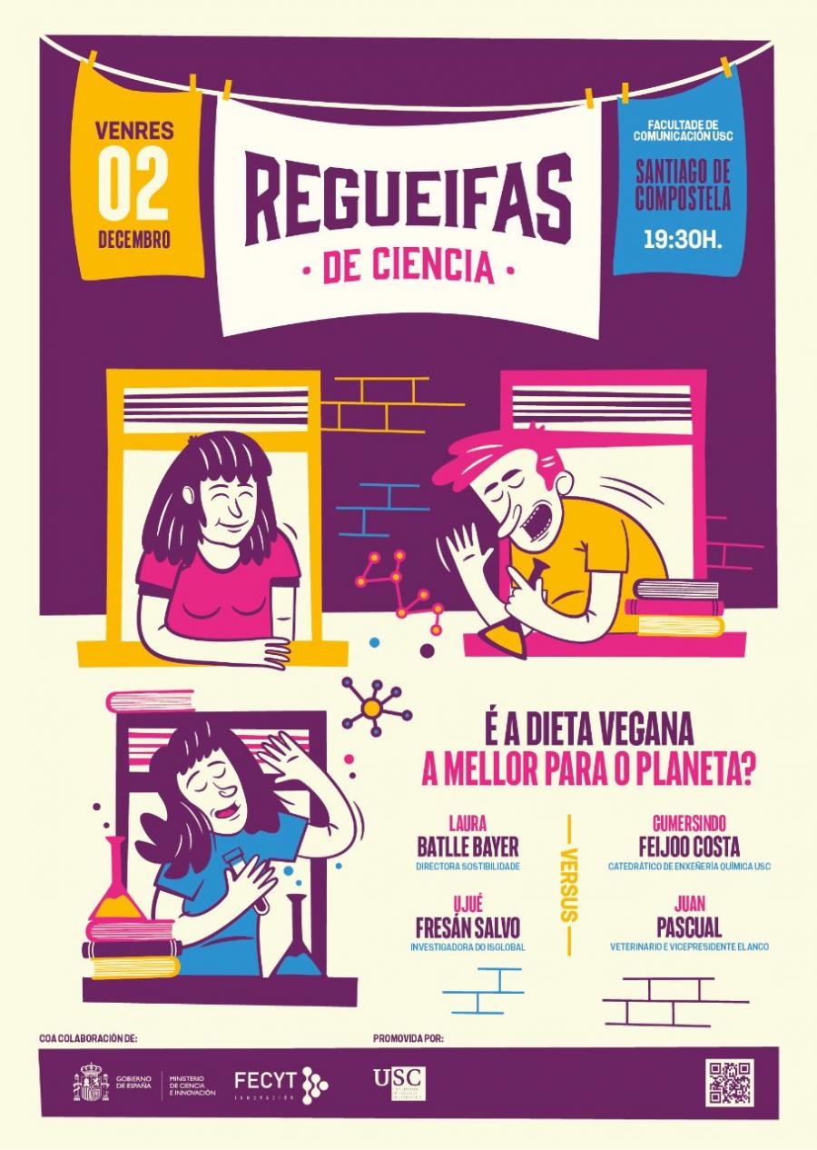 A próxima sesión de Regueifas de Ciencia afonda na repercusión da nosa dieta no planeta