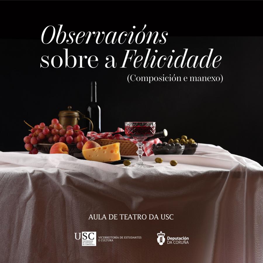 Cartel da obra 'Observacións sobre a Felicidade (Composición e manexo)'